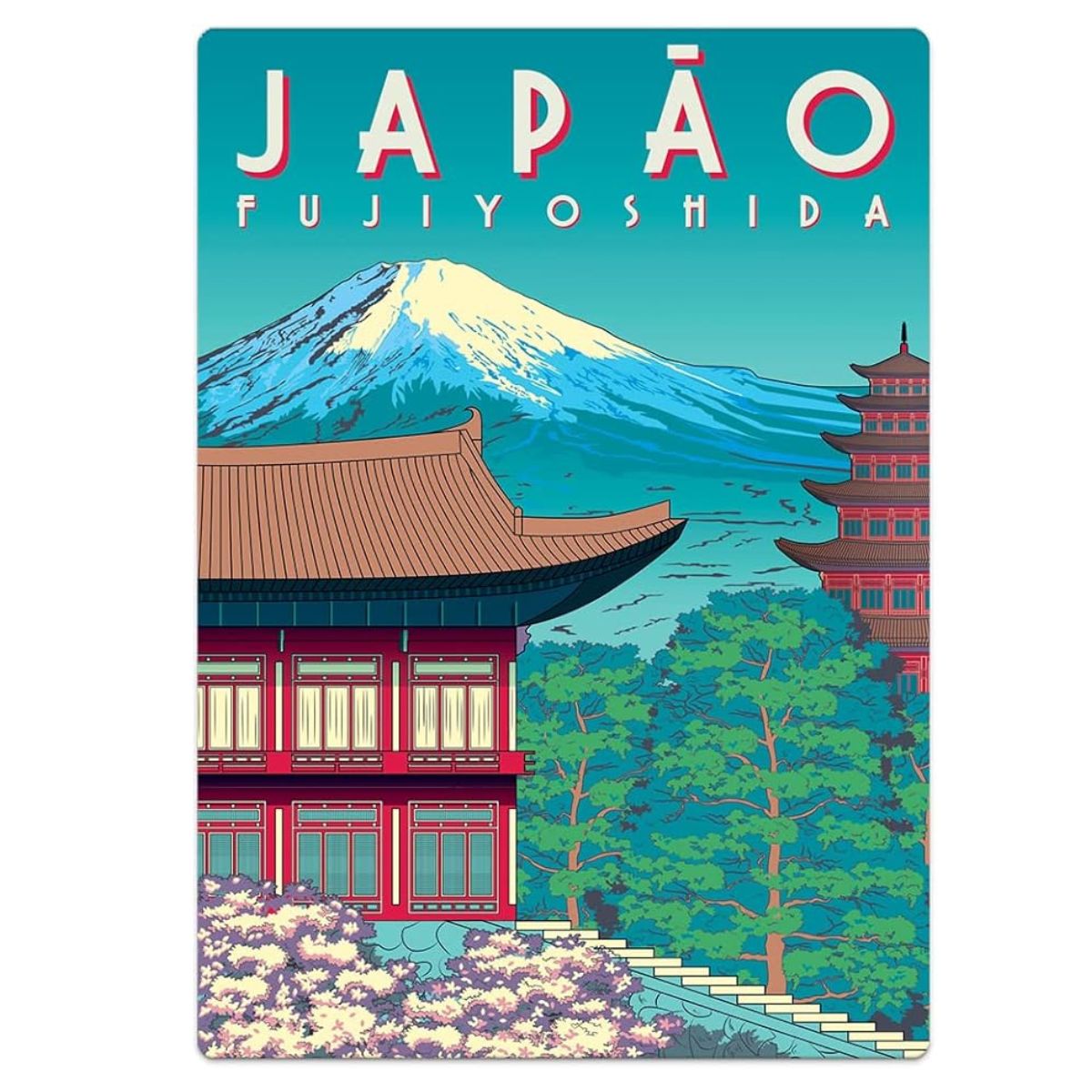 Quebra Cabeça Japão Fujiyoshida - Postais do Mundo / 500 Peças Nano - Toyster Quebra Cabeça Japão Fujiyoshida - Postais do Mundo / 500 Peças Nano - Toyster